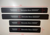 Ornamente Praguri Auto Mercedes, Autocolante Negre, 4 Bucati, 60/40cm