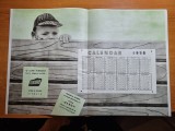 Calendar flacara - pe anul 1958