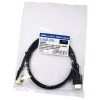 CABLU video LOGILINK, adaptor Mini-HDMI (Type C)(T) la HDMI (T), 1m, ver 1.4, conectori auriti, UHD 4K/ 30Kz, negru, &quot;CH0021&quot; (timbru verde 0.18 lei)