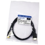 CABLU video LOGILINK, adaptor Mini-HDMI (Type C)(T) la HDMI (T), 1m, ver 1.4, conectori auriti, UHD 4K/ 30Kz, negru, &quot;CH0021&quot; (timbru verde 0.18 lei)
