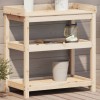 VidaXL Masă de plantare cu rafturi, 82,5x45x86,5 cm, lemn masiv pin 832432