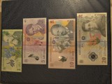 Romania lot 1, 5, 10, 20, 50, 100, 200 lei 1 ianuarie 2018 respectiv 1 decembrie 2021 UNC semnaturi casier Ion Nitu