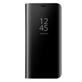Husa Flip Stand Clear View pentru Realme 3 Pro, Negru, Mobile Tuning