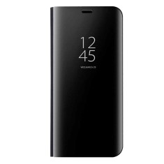 Husa Flip Stand Clear View pentru Realme 3 Pro, Negru