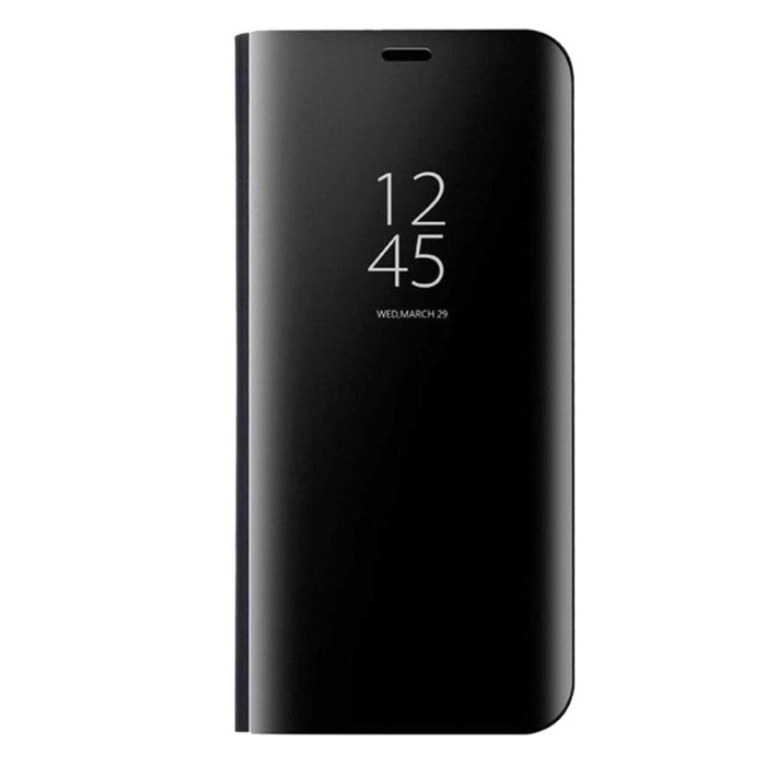 Husa Flip Stand Clear View pentru Realme 3 Pro, Negru