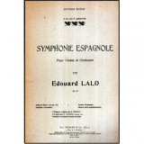 - Symphonie espagnole pour Violon et Orchestre par Edouard Lalo - 120035