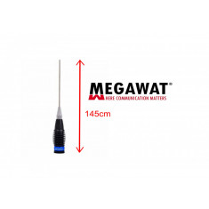 Antena Statie CB Megawat ML145 Black 145cm