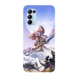Husa compatibila cu Oppo A72, Viceversa, model Aloy Horizon Zero Dawn, Silicon, TPU, Transparent, Carcasa