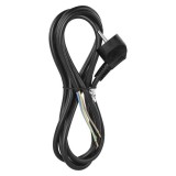 Cablu de alimentare EMOS S18312 flexibil izolatie PVC 3x1mm2 2m negru