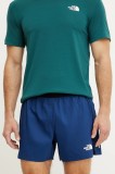 The North Face pantaloni scurți sport Breeze bărbați, culoarea albastru marin, NF0A892ND1R1