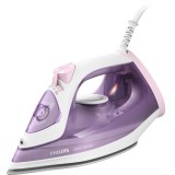 Cumpara ieftin Fier de calcat Philips seria 3000 DST3010/30, 2000 W, Abur 30 g/min, 0.3 L, Talpa ceramica, Mod economic, Alb/Roz