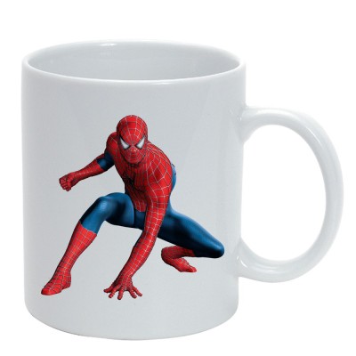 Cana alba personalizata Spiderman,114, INOVATIX&amp;reg;. 330ml foto