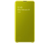 Husa originala Samsung Galaxy S10e G970 SM-G970F Clear View Cover si stylus, Alt model telefon Samsung, Galben, Alt material