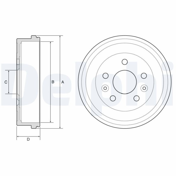 DELPHI BF597 Tambur frana