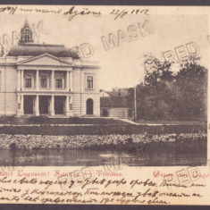 5605 - LUGOJ, Timis, Theatre, Litho, Romania - old postcard - used - 1902