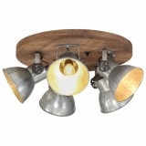 Cumpara ieftin Lampa de tavan 25 W, argintiu vintage, 50x50x25 cm, E27