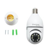 Camera de supraveghere smart-bulb 2 MP, rotativa 360 grade PTZ, P2P WIFI 2.4GHz, tip bec E27 cu senzor de miscare si aplicatie iCSee, Breckner Germany