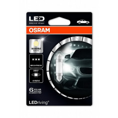 Bec OSRAM lumina calda, iluminare habitaclu centru, fata, spate 41mm (6411 Form) 4000K (M1) 6499WW-01B