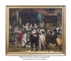 Tablou pictat manual inramat - Rondul de noapte - 133x113cm ulei pe panza reproducere Rembrandt van Rijn, LA COMANDA