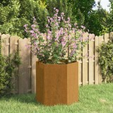 vidaXL Jardiniera Ruginiu 40x40x45cm Otel Corten Ghiveci Decorativ Gradina Balcon Terasa