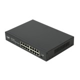 Switch Gigabit PNI SW016, 16 Porturi 10/100/1000 Mbps, Carcasa Metalica, Silentios (Fanless)