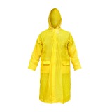 Pelerina impermeabila XL din PVC cu gluga si buzunare, galbena