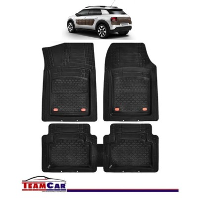 Covorase Auto TeamCar&amp;reg; Tip Tavita Compatibile Citroen C4 III (2020-2024) Negru Material Rezistent foto