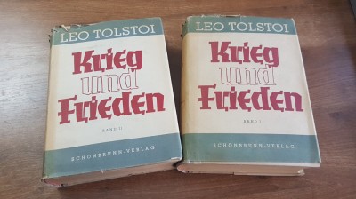 Razboi si pace (Krieg und Frieden) vol 1 &amp;amp; 2 - 1947 foto