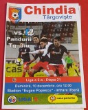 Program meci fotbal &quot;CHINDIA&quot; TARGOVISTE - &quot;PANDURII&quot; TARGU JIU (10.12.)