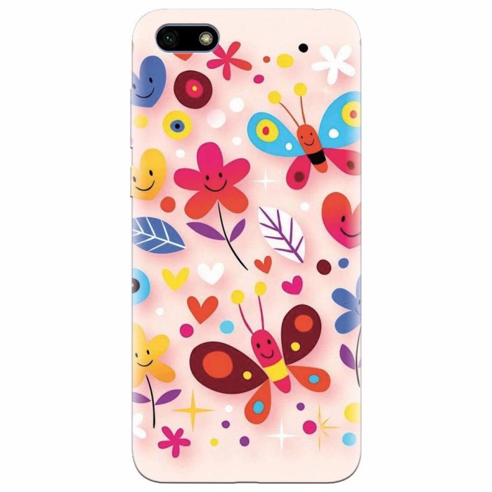 Husa silicon pentru Huawei Y5 2018, Butterfly 102