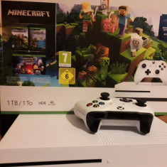 Xbox One S Minecraft 1 TB + 2 jocuri: GTA si Sniper Elite foto