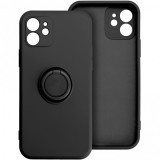 Husa pentru Xiaomi Poco C65 / Redmi 13C, OEM, Silicone Ring, Neagra