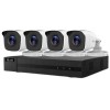 Kit supraveghere Hikvision Hilook, 4 camere 2MP, IR 20m, DVR 4 canale, 4MP, Autocolant Rovision SafetyGuard Surveillance