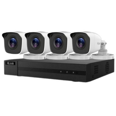Kit supraveghere Hikvision Hilook, 4 camere 2MP, IR 20m, DVR 4 canale, 4MP, Autocolant Rovision SafetyGuard Surveillance foto
