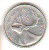 SV * Canada 25 CENTS 1961 ARGINT .800 +/- AUNC, America de Nord