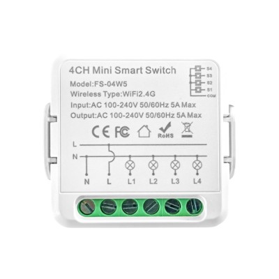 Releu LUXION 4 Canale cu Timer, Wi-Fi, Control Aplicatie SmartElectro IntelligentHouse foto