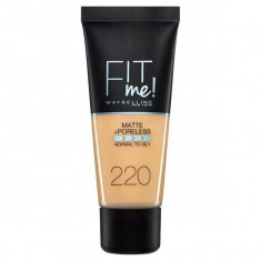 Fond de ten MAYBELLINE FIT ME Matte Poreless 220 Natural Beige 30 ml foto