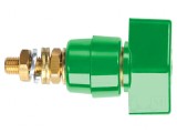 Clema de laborator verde 63A 1kVDC pe panou