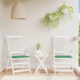 Cumpara ieftin Perne scaune grădină 2 buc. verde 40x40x3 cm țesătură Oxford