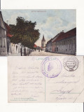 Cisnadie (Sibiu, Hermannstadt )- animata, militara WWI, WK1, Circulata, Printata