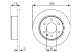 Disc frana Bosch 0986479S05 Mercedes-Benz Sprinter, VW Crafter
