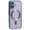 Husa compatibila cu Samsung Galaxy A07, protectie pentru camera, Tehnologie MagSafe, rezistenta la socuri, contur Albastru