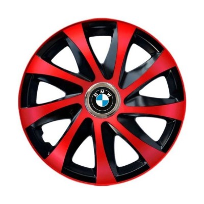Set 4 capace roti Drift extra red R15 pentru gama BMW foto