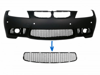 Grila central inferioara compatibila cu BMW 3 series E90 E91 Pre-LCI (2004-2008) E92 E93 Pre-LCI (2006-2009) M3 Design FBGBME90M3 foto