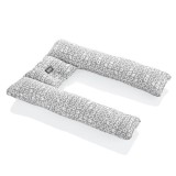 Perna 3 in 1 : babynest, pentru gravide si pentru alaptare in forma de U BabyJem (Culoare: Gri)