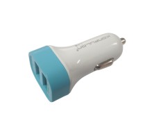 Incarcator auto Konfulon C17 albastru 12-24V, 2xUSB: 5V 2.1A C17-Blue