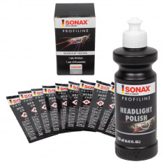 Set Sonax Profiline Soluție Abrazivă Pentru Polish Faruri 250ML 276141 + Sonax Profiline Headligh Coating Solutie Protectie Ceramica Pentru Sigilarea