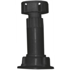 Picior mobila din plastic negru, 100 mm, 4 buc / set