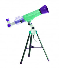 Telescop pentru copii Educational Insights, 2 lupe diferite, trepied cu sursa de lumina foto