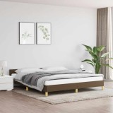 VidaXL Cadru de pat fără saltea, maro &icirc;nchis, 160x200 cm, textil 347426